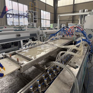 Ligne d'extrusion à double vis entièrement automatique <span class=keywords><strong>pour</strong></span> la fabrication de panneaux muraux décoratifs en PVC/HDPE/PE - Product Image 1