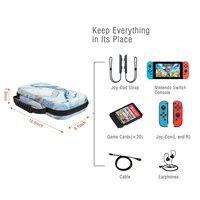 Marmormuster EVA Hartschalen-Etui für Switch OLED und Lite, Wasserfeste Tragbare Reisetasche mit Griff, OEM Anpassbar