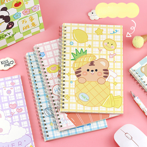 Venta al por mayor bobina cuaderno lindo dibujos animados Escuela Primaria estudiante espiral cuaderno papelería - Product Image 5