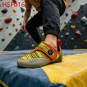 LXG, <span class=keywords><strong>Scarpe</strong></span> da Arrampicata per Bambini/Adulti, Modello Hua Singh HSF016, Aderenti per Allenamento di Resistenza, con Bordi Sagomati e Fiori Gialli - Product Image 5
