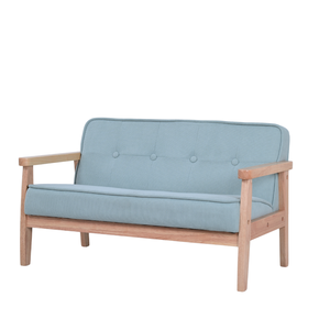 Sillón Infantil Doble Moderno Mikahome, Silla de Comedor con Estructura de Madera y Tapicería de Pana Suave para Niños Pequeños - Product Image 4