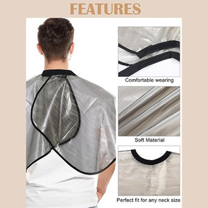 Delantal Corto Impermeable para Teñir el Cabello, Delantal para Afeitar la Barba, Delantal Corto Unisex para Peluquerías con Logotipo Personalizado - Product Image 4