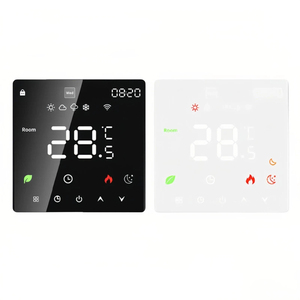 Termostato Inteligente de Diseño Moderno <span class=keywords><strong>Beok</strong></span>, Controlador de Temperatura para Calefacción por Suelo Radiante, Montaje en Pared, HVAC para Hogar y Oficina, Color Negro - Product Image 4