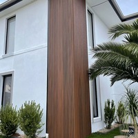 Revêtement extérieur imperméable et durable OEM 160x22x2900mm, panneau mural WPC pour façade de bâtiment