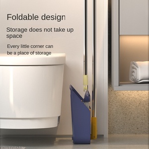 Escoba Giratoria con Mango de Plástico y Palo de Aluminio, Juego de Recogedor, Ligera, Impermeable, para Limpieza de Pisos en Exteriores - Product Image 3