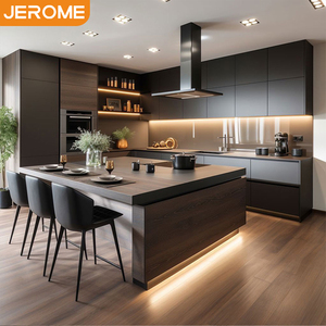 Muebles de Cocina Modernos de Jerome Supplier, Juego Completo de Muebles Inteligentes Listos para Armar, Gabinete de Almacenamiento con Fregadero y Accesorios - Product Image 1