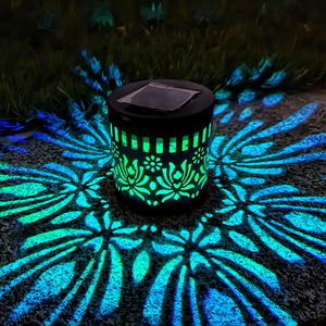 Lampe <span class=keywords><strong>murale</strong></span> solaire Mandala Tournesol, luminaire décoratif extérieur en <span class=keywords><strong>métal</strong></span>, idéal pour jardin, cour, terrasse, paysage, <span class=keywords><strong>décoration</strong></span> étanche et idyllique - Product Image 4