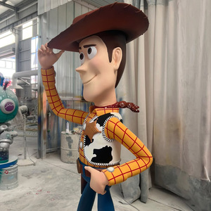 Vente d'usine : Statue grandeur nature Buzz <span class=keywords><strong>Woody</strong></span> en fibre <span class=keywords><strong>de</strong></span> verre, décoration <span class=keywords><strong>de</strong></span> fête d'anniversaire Toy Story, sculpture en résine pour enfants, Noël - Product Image 2
