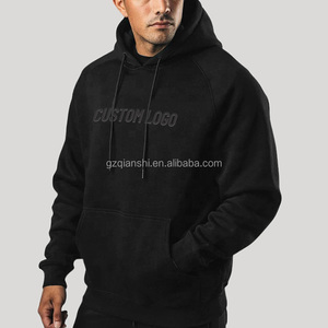 Sweat à capuche oversize en molleton de coton à épaules tombantes, épais et uni, de haute qualité, style streetwear, vierge personnalisable pour hommes - Product Image 4