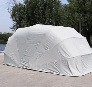 Abri de voiture mobile pliable galvanisé à chaud de 5,5 m, populaire et sécurisable, pour voitures - Product Image 2