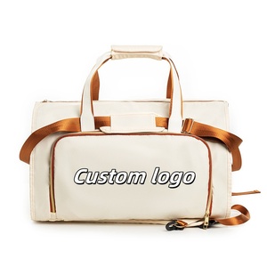 Wholesale Women's Waterproof Portable Gym Exercise <b>Suitcase</b> Custom Printed Oxford Zipper Folding Travel Bag - Product Image 1