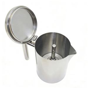 Vente en gros de <span class=keywords><strong>cafetière</strong></span> à expresso en acier inoxydable <span class=keywords><strong>6</strong></span> <span class=keywords><strong>tasses</strong></span>, <span class=keywords><strong>cafetière</strong></span> moka en acier inoxydable 304 pour cappuccino latte - Product Image 6