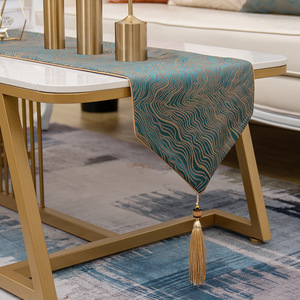 الأمريكي طاولة طعام الجدول عداء ضوء الفاخرة الحديثة الحد الأدنى المموج قابل للغسل الجدول عداء - Product Image 6