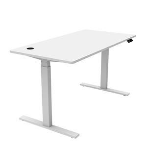 2025 New Modern <strong>Computer</strong> <strong>Stand</strong> <strong>up</strong> Tables Office White <strong>Workstation</strong> Height Adjustable Single Motor Electric Standing Desk - Product Image 1