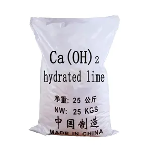 Cina kualitas baik slaked lime calcium hydroxide powder per ton dengan harga terbaik