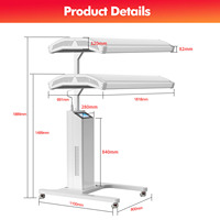 Dispositivo de Terapia de Luz Roja de Cuerpo Completo Suyzeko 1280 de Alta Densidad 810nm con Garantía de 1 Año, Enchufe UK, Relajación Muscular para Pérdida de Peso