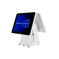 Système de point de vente à double écran tactile de 15.6 pouces Ordinateur de point de vente Windows pour terminal de caisse enregistreuse