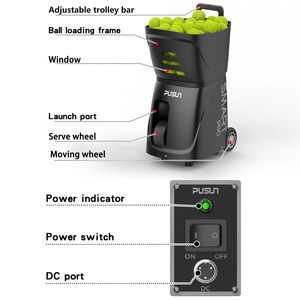 Lanceur de balles de tennis intelligent PUSUN Smart-pro multi-modes, équipement d'entraînement de tennis avec télécommande par application pour la pratique - Product Image 6