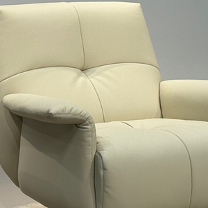 Silla Moderna de Cuero Genuino de Una Plaza de Gran Calidad con Altura Ajustable para Sala de Estar, Oficina en Casa y Uso en Hoteles 70 Una Plaza L - Product Image 3