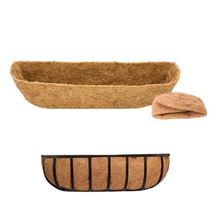 Cesta de hojas de palma de coco de diseño moderno para jardín, en varios tamaños - Product Image 4