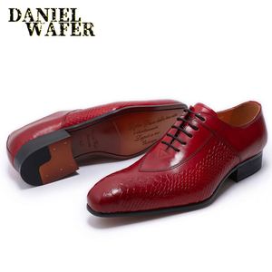 Chaussures habillées en cuir véritable à lacets motif poisson et chaussures Oxford pour hommes pour mariage, fête, affaires, bureau - Product Image 3
