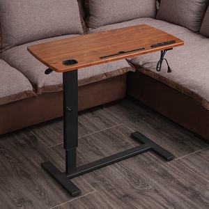 Adjustable Mobile Metal Overbed Bedside Coffee Table Easy-to-<strong>Store</strong> Sofa Side Table with Storage for <strong>Computers</strong> - Product Image 2