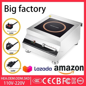 In-Smart công suất cao thương mại 2-burner lõm lò cảm ứng Chảo phạm vi nồi phẳng đôi rộng bảng Top gốm Pin - Product Image 4