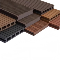 Planche de terrasse extérieure carrée en bois massif gaufré 3D moderne pour jardins parcs-antidérapante, imperméable et lisse