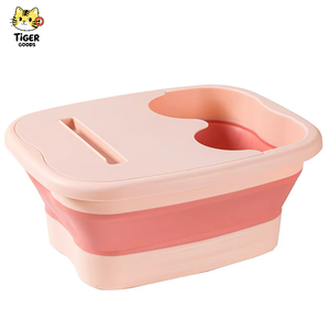 Bassin de massage pliable pour les pieds en <span class=keywords><strong>plastique</strong></span> avec poignée – <span class=keywords><strong>Bain</strong></span> de pieds domestique pour adultes – Offre spéciale - Product Image 1