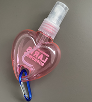 Nouveau Flacon Distributeur de Savon Liquide Désinfectant en Forme de Cœur 50ml avec Porte-clés et Pompe Pulvérisatrice Sérigraphiée – Édition 2027