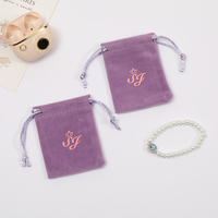 Pochette en velours personnalisable avec logo, idéale pour bijoux, montres, parfums, rouges à lèvres, rangement, anti-poussière, cadeau, 7*9cm, carrée, portable, en promotion