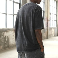 Fournisseur en gros de vêtements personnalisés : Lots de t-shirts vierges de qualité, avec logo OEM, t-shirts noirs délavés vintage, stock de vêtements