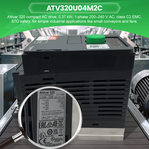 Variateur de vitesse AC compact Schneider Gold Seller Altivar Machine ATV320 0.37kW ATV320U04M2C - Product Image 2