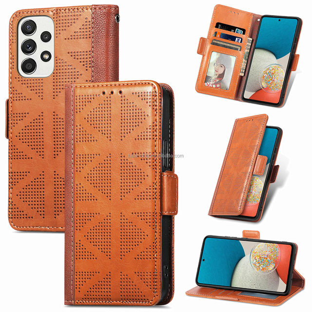Vintage Leather China Mobile Phone Cases for Android Samsung Galaxy A73 5G Mobile Vintage Phones Cover With Card Slot Wallets