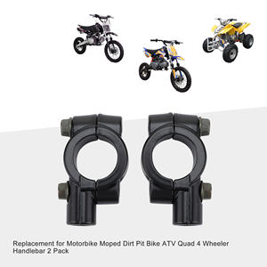 GOOFIT <span class=keywords><strong>Adaptateur</strong></span> universel noir pour rétroviseur de guidon de 10mm 7/8 "pour <span class=keywords><strong>moto</strong></span> cyclomoteur Dirt Pit Bike ATV - Product Image 5