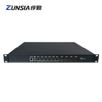 Zunsia pare-feu routeur pc 6*2.5G Lan réseau 4*10G ports SFP rackmount Mini ordinateur pare-feu routeur pour la sécurité du réseau