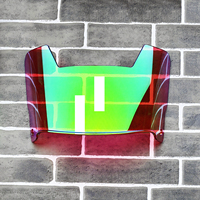 Visière de football transparente pour casque - Visière de football professionnelle - Protection du visage et des yeux - Convient aux casques pour jeunes et adultes