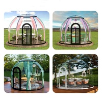Romantique En Plein Air Restaurant Hôtel PC Et Cadre En Aluminium Resort Transparent Dôme Bulle Préfabriqué Tente Maison