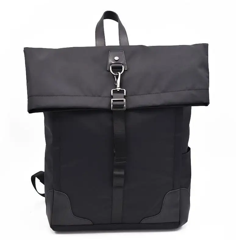 Fashion design Lightweight Nylon bagpack waterproof top roll bagpack laptop back bag backpack