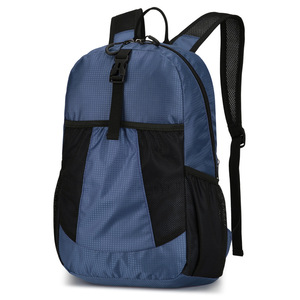 Sac à dos pliable pour femme en nylon à motif géométrique avec logo personnalisé, léger, grande capacité, loisirs, sport de plein air, mode, polyester - Product Image 3