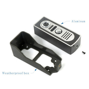 Yüksek çözünürlüklü kablolu görüntülü kapı telefonu sistemi 7 inç TFT ekran su geçirmez güvenlik kamera ev erişim kontrolü interkom - Product Image 5