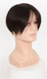 Longfor 2024 Popolare Toupet da <span class=keywords><strong>Uomo</strong></span> con Base in Seta e PU Iniettato 7x9 Pollici, Capelli Remy Indiani Lisci e Setosi di Alta Qualità - Product Image 5