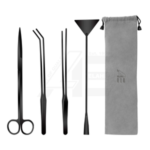 Kit de Herramientas para Acuarios 2026, 4 en 1, Antioxidante, para Plantas Acuáticas, Espátula de Acero Inoxidable para Acuarios (Negro) - Product Image 1