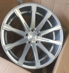 22 дюйма колесные диски YSM-099 вращаются серебро с обработанные уход за кожей лица диски - Product Image 4