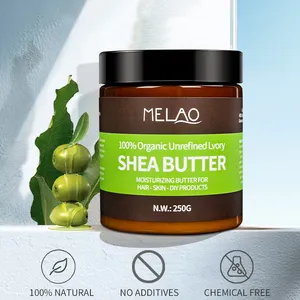 MELAO Private Label OEM ODM 100% Pure Bulk Natural Moisturizing Wholesale Raw African Organic Unrefined Shea Butter Body Lotion