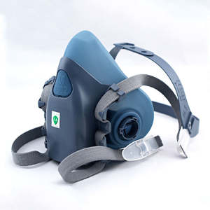 防毒マスク7502再利用可能シリコンハーフフェイスマスク安全ゴーグル付きカートリッジ - Product Image 6