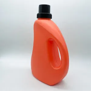 定制彩色批发塑料HDPE 2升液体洗衣液瓶家用清洁容器