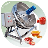 Nougat Commercial Vapeur Mooncake 20l Mix Veste Bouilloire Automatique Pot Mixer Sauce Machine de Cuisson avec Agitateur