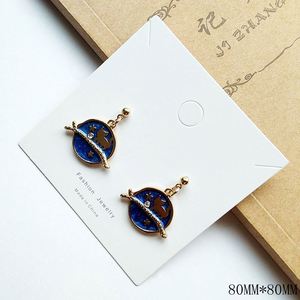 Étiquette suspendue personnalisée en carton imprimé pour bijoux, étiquettes pour boucles d'oreilles avec votre logo - Product Image 5