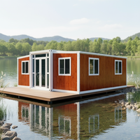 Casa Contenedor Desmontable de 20 pies/40 pies, de 2 Pisos, con Habitaciones Personalizadas en el Exterior, Casa Contenedor Modular Desmontable